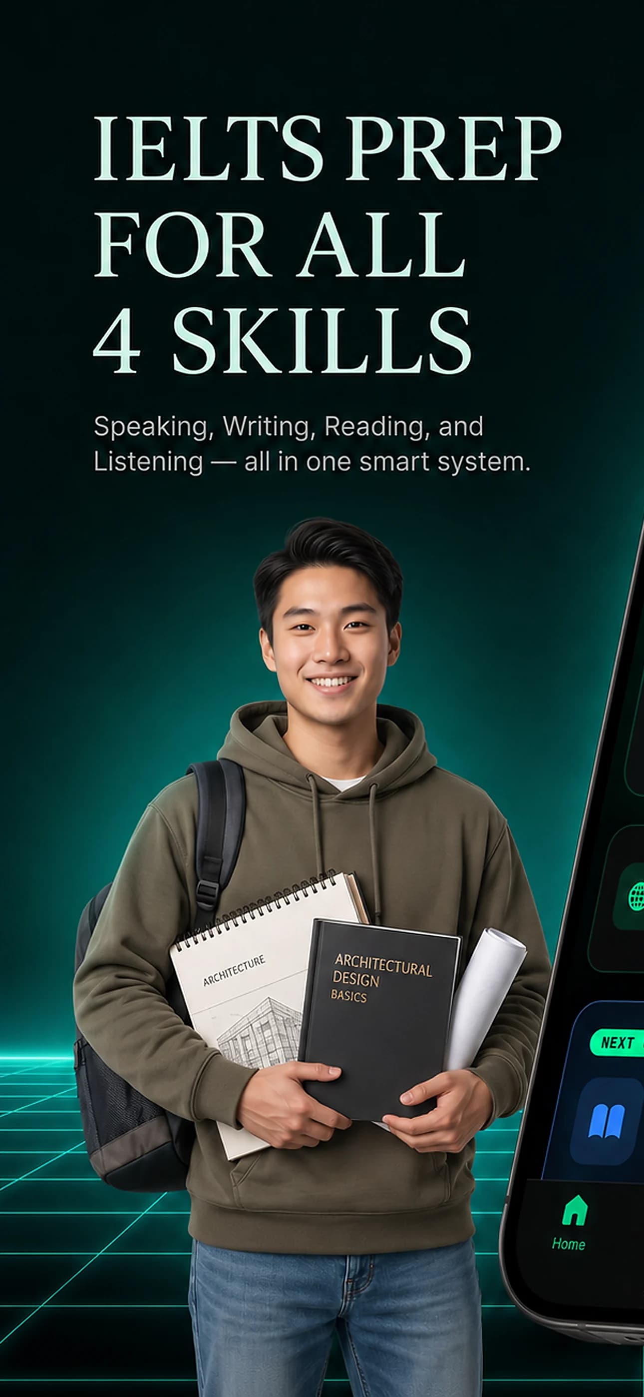 PrepRoadRunner mobile IELTS preparation for all four skills